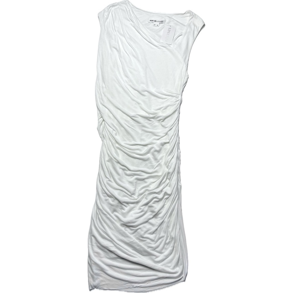 Helmut Lang for Intermix Ruched White Dress Women’s Medium